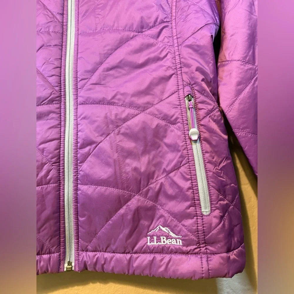 L.L. Bean PrimaLoft Packaway puffer jacket purple Size small